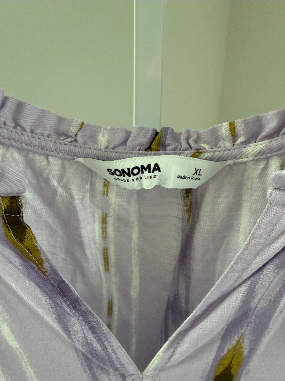 Sonoma Lavender Tiered Maxi Dress with Mustard Accents - Picture 4 of 7